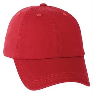Roots 73 Unisex Dover Adjustable Ballcap 100% Organic Cotton Twill Deep Red NWT